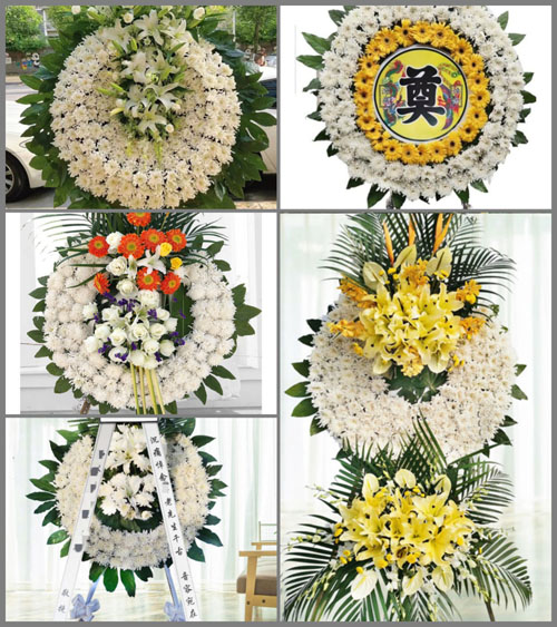 山东青岛市南区金门路街道花圈速递